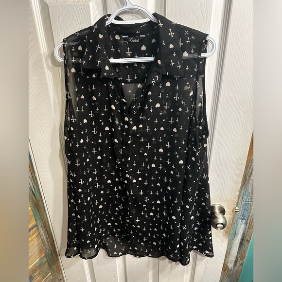 Yours Clothing Tops - Yoursclothing sheer top